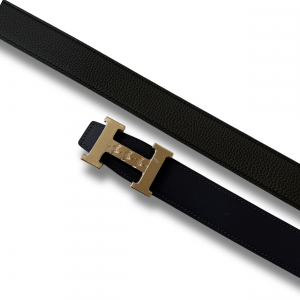 Hermes men’s belt 32mm gold H