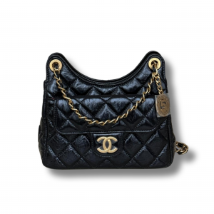 Chanel 2023 hobo mini crumpled calf